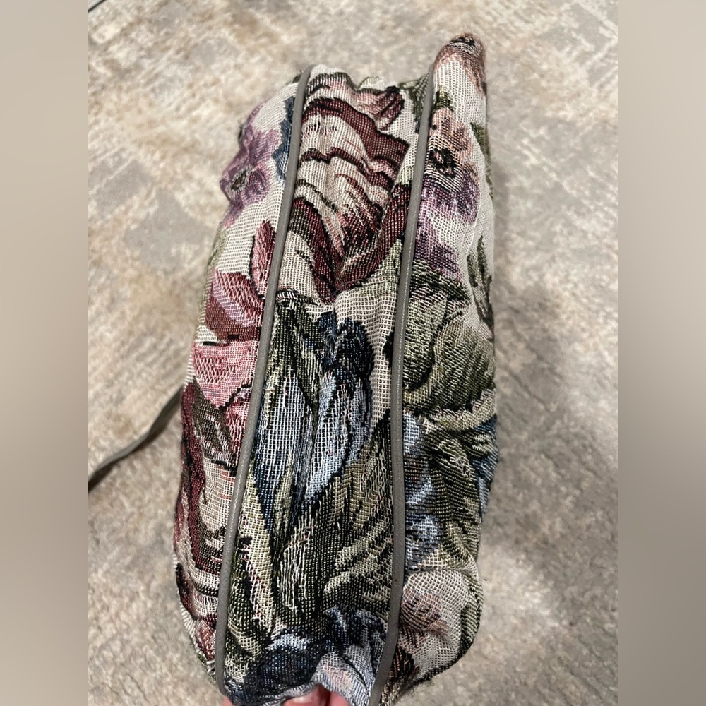 Vintage Mitzi Floral Tapestry Shoulder Handbag Purse New With Tags Deadstock - Picture 8 of 15